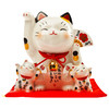 日本药师窑彩绘财源广进招财猫(储蓄罐）15cm 商品缩略图0