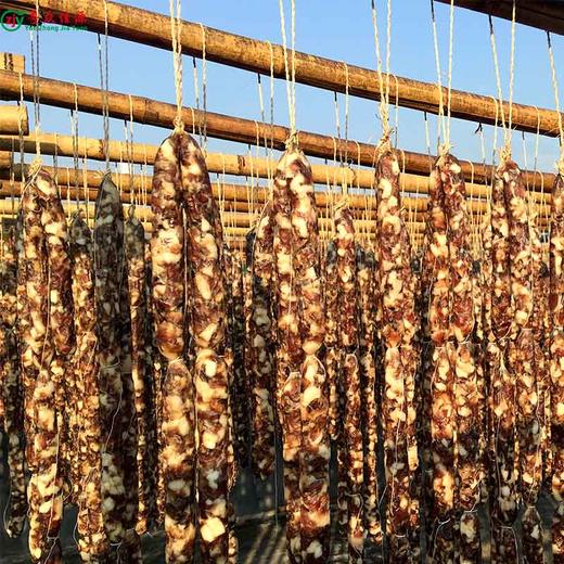 连州特产粤众佳源 东陂香菇腊肠袋装400g 传统风味自然风干 商品图1