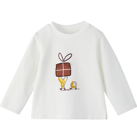 英氏秋季新款童装宝宝长袖休闲圆领套头T恤上衣YRTAJ32181A 商品图5