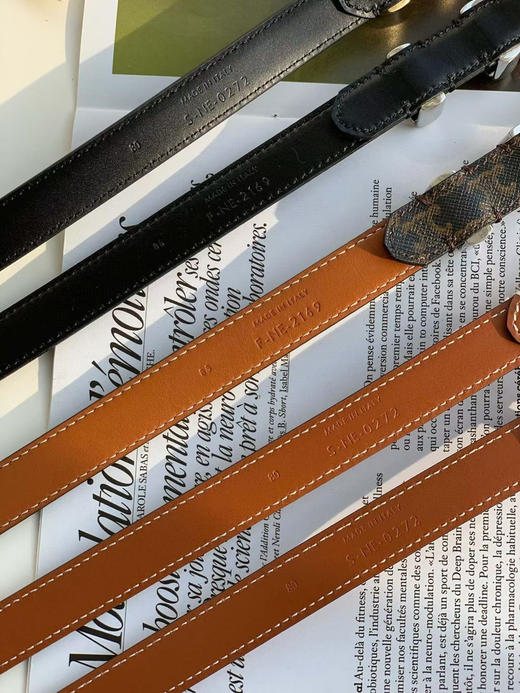 腰带。自己备注颜色尺寸黑色金扣 黑色银扣 棕色金扣 棕色银扣 老花银扣
尺码：欧码75-80-85-90 商品图9