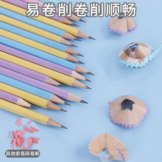 【30支水果色铅笔，买一送一】水果色马克龙彩色带橡皮头2BHB铅笔 商品图1