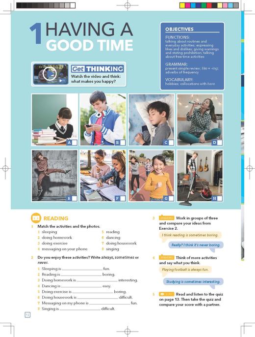 新拓展系列外研思辨英语青少版(学生包)(1A)(点读版)（学生用书+练习册） 商品图4