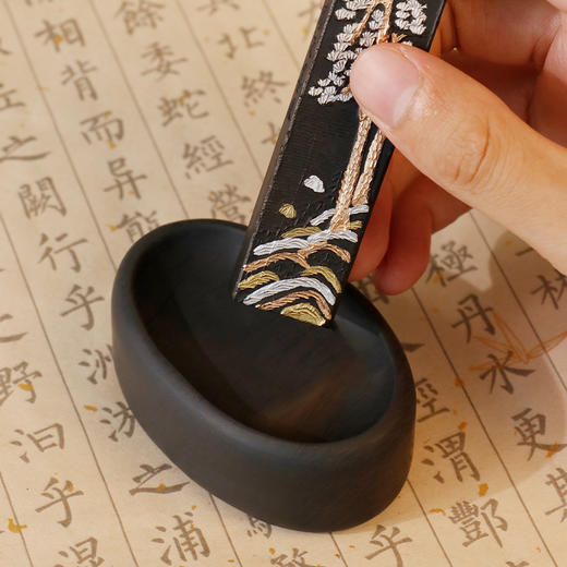 【庆学堂】文房四宝 掌中砚 元宝砚台 吉祥如意 财源广进 商品图2