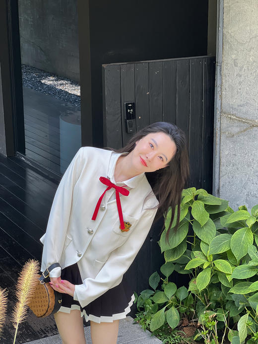 天才少女you等生制服风大小姐白西装 商品图4