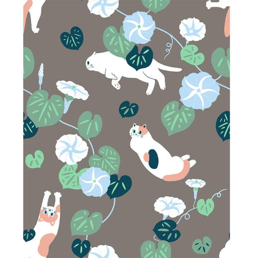 【幸运土猫】牵牛喵如茉全棉纯棉猫三四件套件柔软被套原创设计 商品图5