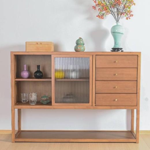 祥福家居/厂家直发  不包邮 百搭边柜新中式简约餐边多功能收纳置物柜 商品图2