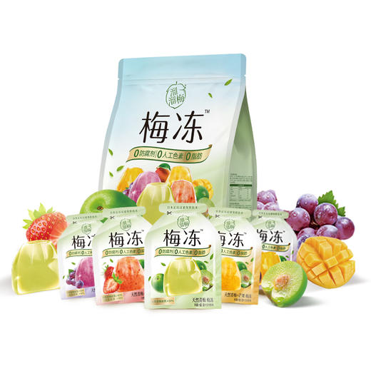 【肖战推荐】溜溜梅 5味分享装梅冻400g休闲零食蒟蒻果冻0脂肪 商品图2