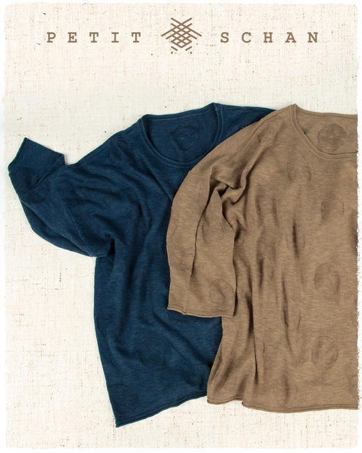 PETIT SCHAN小闪 CLO#103 Bubble sweater 亚麻棉绢丝波点针织衫 商品图10