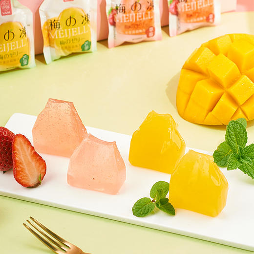 【肖战推荐】溜溜梅天然梅冻百香果草莓2味倾心装240g*2袋休闲零食蒟蒻果冻0脂肪 商品图4