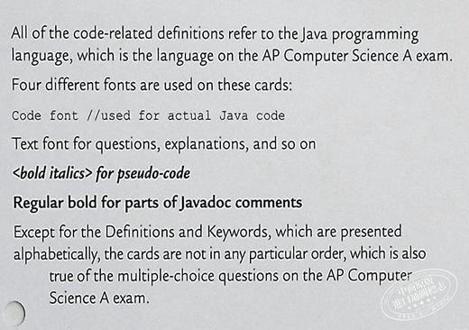 【中商原版】Barron巴朗备考 AP Computer Science A Flashcards 美国大学预修课程AP 计算机科学A卡片 第二版 英文原版进口 商品图6