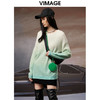  VIMAGE纬漫纪秋季新品时尚显瘦撞色针织衫V1801412 商品缩略图2
