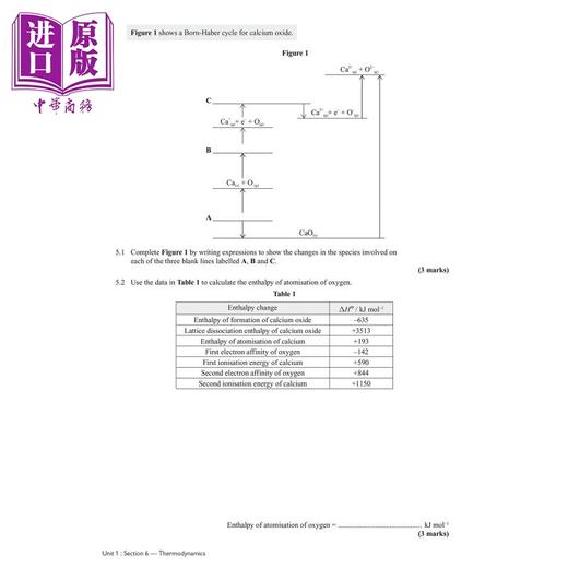 【中商原版】英国CGP原版教辅 ALevel Chemistry AQA Revision Year 1&2 中学高级水平考试 化学练复习备考套装 含答案 在线版 商品图4