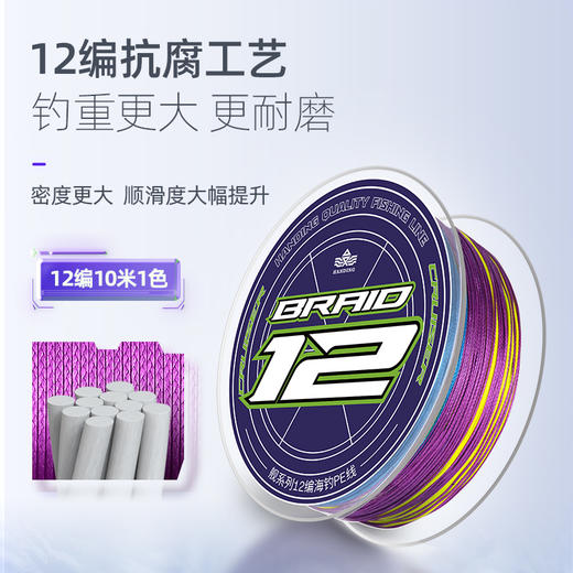 舰影海钓pe线远投顺滑路亚线【专配舰影纺车轮的海钓pe线】 商品图2