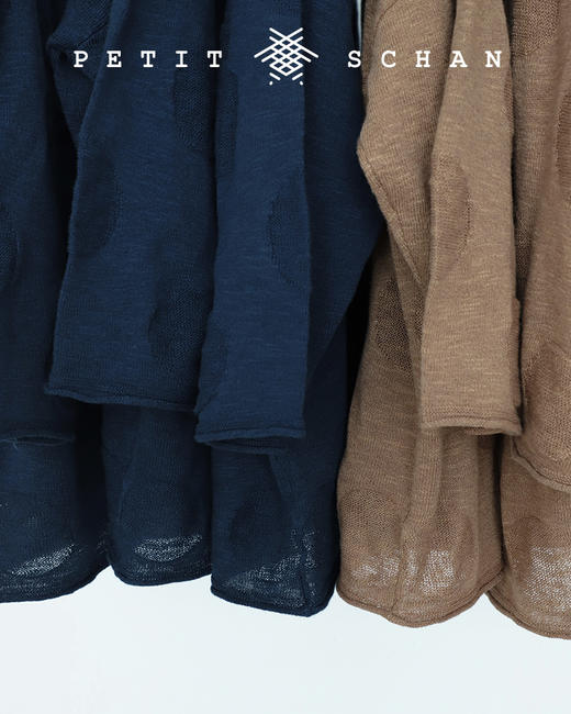 PETIT SCHAN小闪 CLO#103 Bubble sweater 亚麻棉绢丝波点针织衫 商品图11