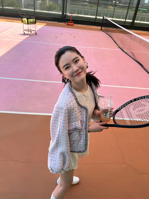 白色维多利亚性感浪漫蕾丝网球裙 商品图3