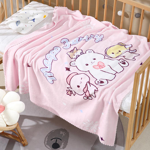 【限时特惠】婴儿卡通印花盖毯亲肤绒游泳宝宝浴巾批发儿童浴巾 商品图7
