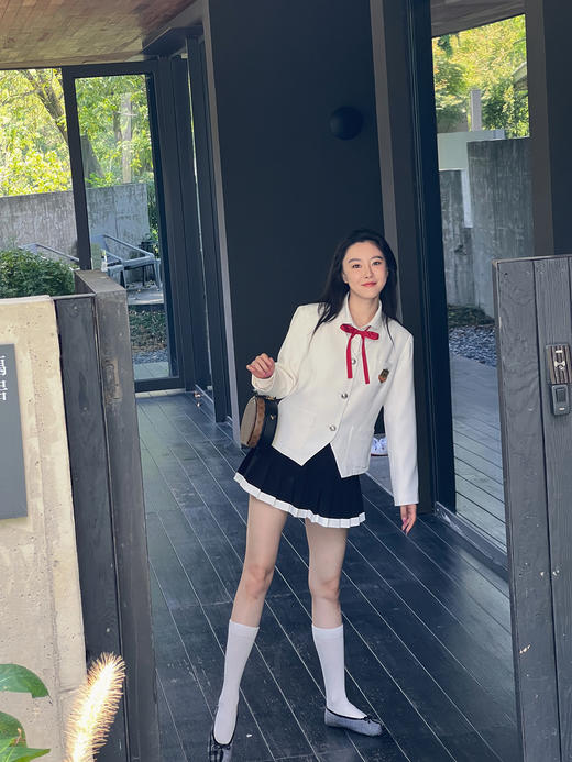 迷你裙天才少女you等生制服风大小姐低腰迷你裙 商品图3