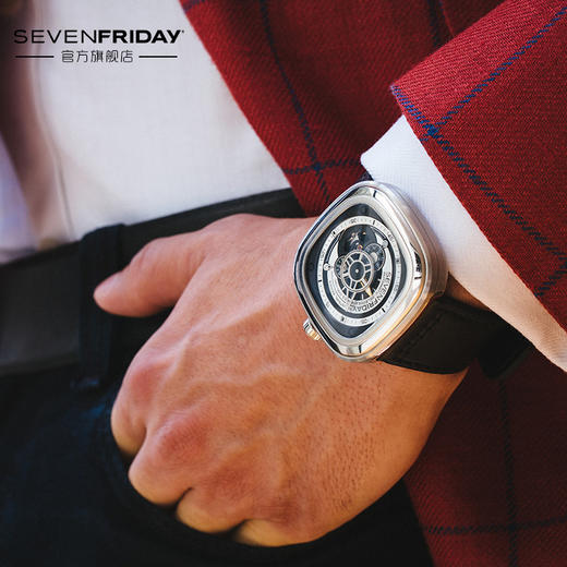 SevenFriday P系列皮带机械男表P1B-01 商品图4