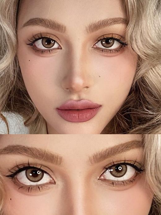 Rolalens叛逃艾丽棕 日抛/直径14.4着色13.9，88/一盒，168/两盒，298/四盒，558/八盒 商品图0