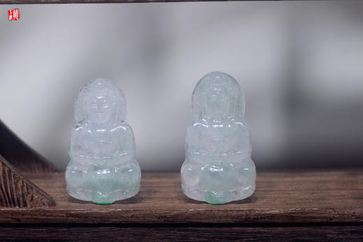 天然翡翠【观音】   配精美挂绳 商品图1