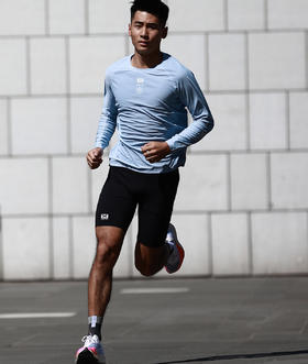 BODYWIT身体智慧男子飞羽轻薄速干圆领长袖T恤