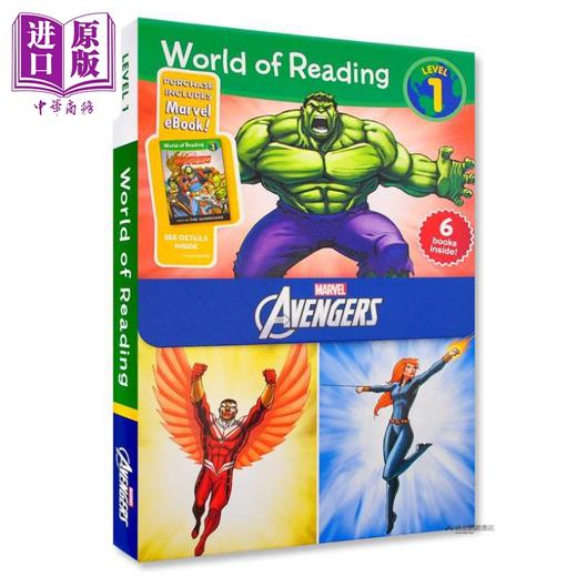 【中商原版】World of Reading Avengers Boxed Set Level 1 迪士尼阅读世界 复仇者联盟 6册 英文原版儿童绘本 迪士尼系列 商品图1