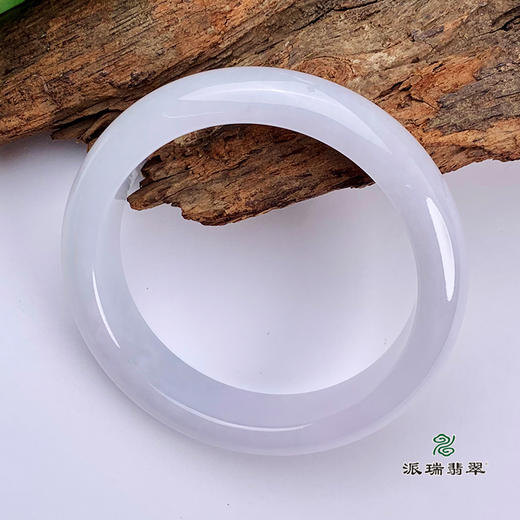 派瑞翡翠 翡翠手镯 糯种 紫色 商品图3