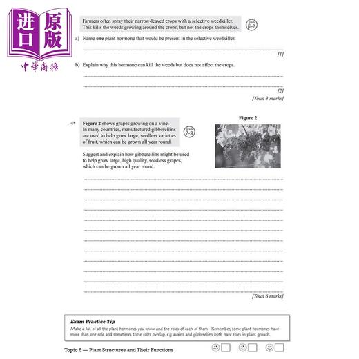 【中商原版】英国CGP原版教辅 9-1 GCSE Biology Edexcel Revision 生物学 爱德思考试复习备考套装5册 练习 小测 问答卡 答案 商品图3