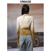 VIMAGE纬漫纪秋季新品时尚显瘦撞色针织衫V1801401 商品缩略图4