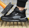 新款高帮四季款防砸防刺黑色防水劳保鞋男低帮超轻EVA鞋底护踝安全鞋防护鞋 商品缩略图2