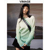  VIMAGE纬漫纪秋季新品时尚显瘦撞色针织衫V1801412 商品缩略图5