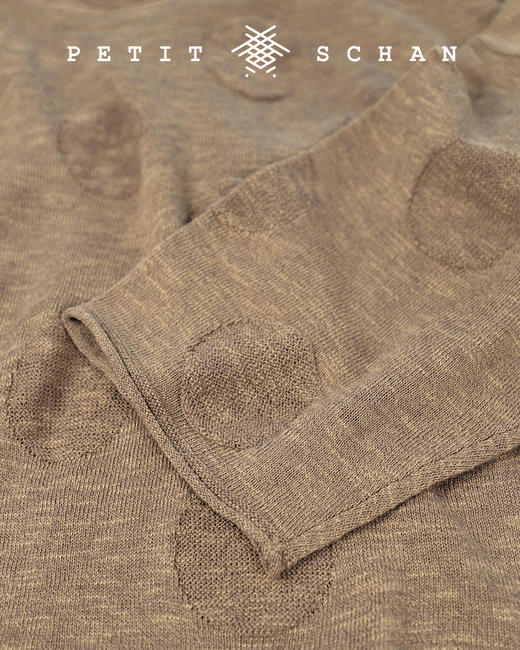 PETIT SCHAN小闪 CLO#103 Bubble sweater 亚麻棉绢丝波点针织衫 商品图13