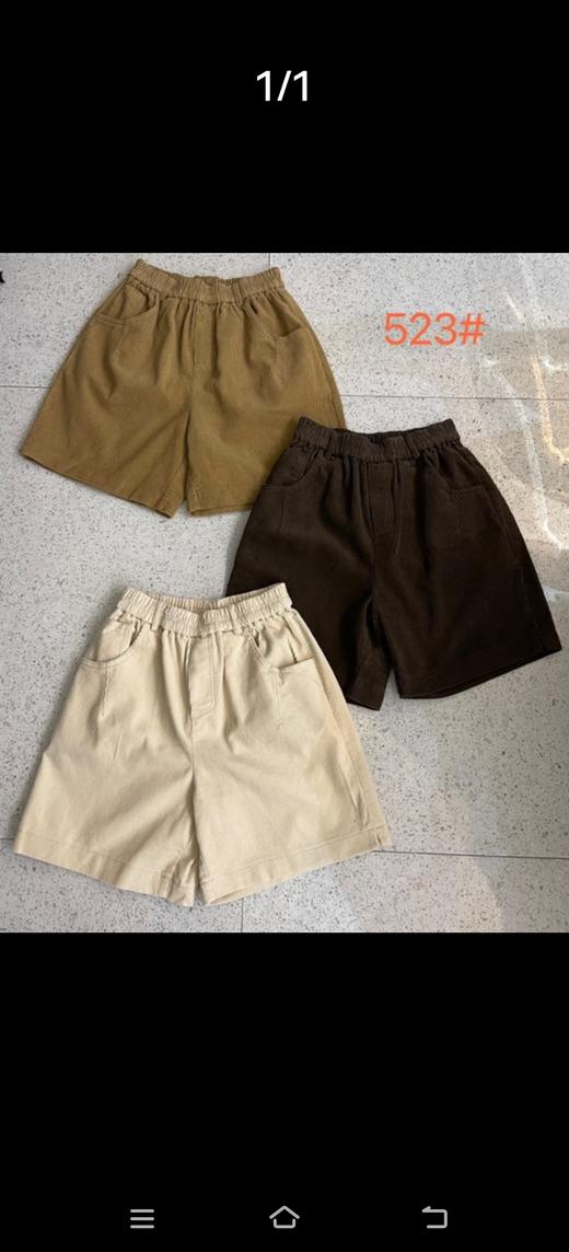 女灯芯绒短T523 商品图0