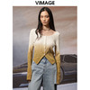 VIMAGE纬漫纪秋季新品时尚显瘦撞色针织衫V1801401 商品缩略图5