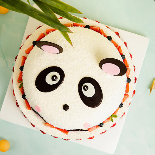【熊猫嘟嘟】儿童蛋糕，胖嘟嘟的脑袋，憨厚可掬的外表 ，给生活增添一份童真与快乐。（东莞幸福西饼蛋糕） 商品图3