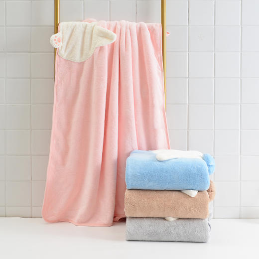 【柯基加大加厚浴巾】可裹家用情侣男吸水大毛巾裹巾套装 商品图2