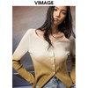 VIMAGE纬漫纪秋季新品时尚显瘦撞色针织衫V1801401 商品缩略图3