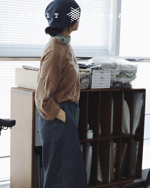 PETIT SCHAN小闪 CLO#103 Bubble sweater 亚麻棉绢丝波点针织衫 商品图6