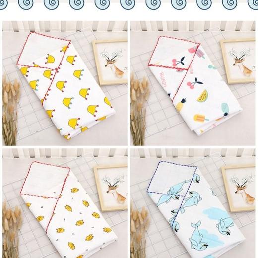 【限时特惠】婴幼儿纯棉包被包单裹布初生春秋冬季薄款襁褓抱被产房包巾新生用品 商品图2