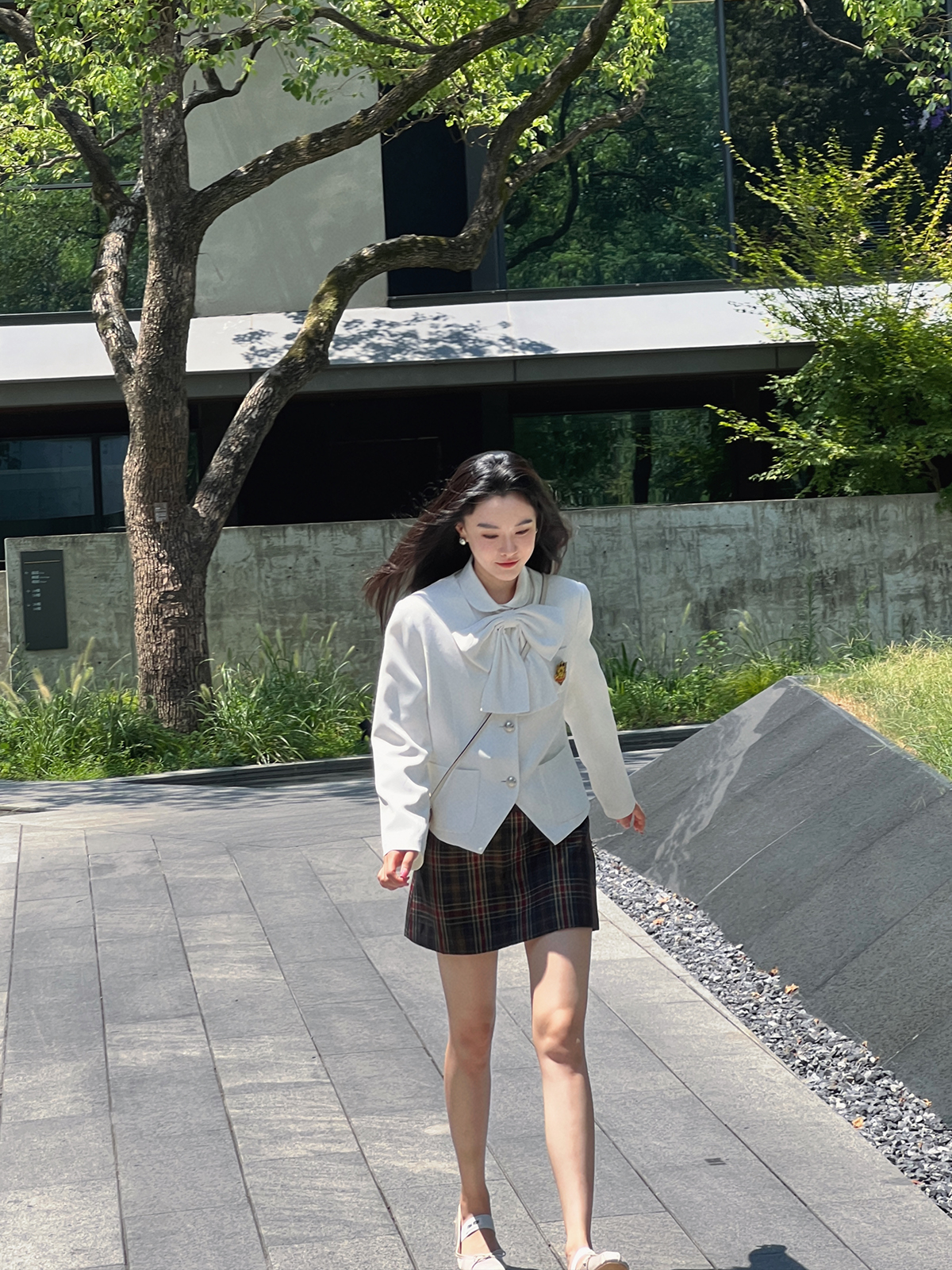 天才少女you等生制服风大小姐白西装