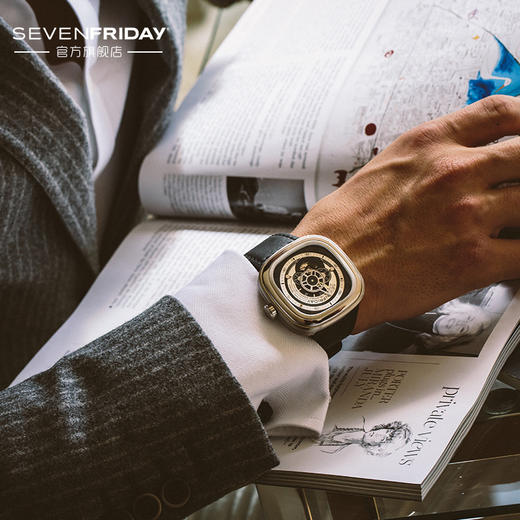 SevenFriday P系列皮带机械男表P1B-01 商品图2