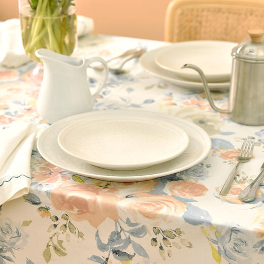 马卡龙玫瑰系列长方形桌布田园轻奢风 商品图1