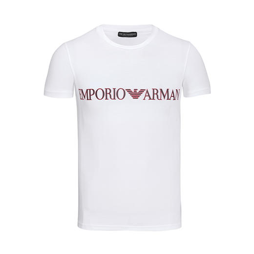 【超惠秒】Emporio Armani 男女通款 单件装印花弹力圆领短袖外穿/打底T恤 99543  拿大一码更舒适，女士日常尺码即可 商品图0