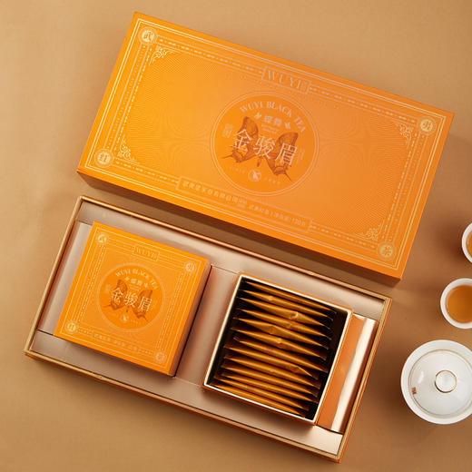 武夷星蝶舞金骏眉礼盒花香型金俊眉武夷红茶叶180g送礼礼盒款 商品图1