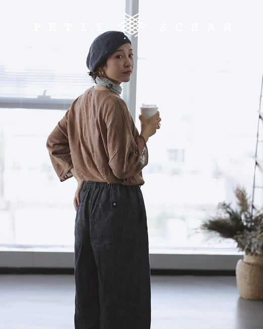 PETIT SCHAN小闪 CLO#103 Bubble sweater 亚麻棉绢丝波点针织衫 商品图4