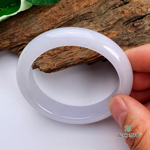 派瑞翡翠 翡翠手镯 糯种 紫色 商品图2