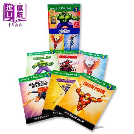 【中商原版】World of Reading Avengers Boxed Set Level 1 迪士尼阅读世界 复仇者联盟 6册 英文原版儿童绘本 迪士尼系列 商品图2