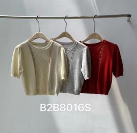 女短袖毛衣8016S