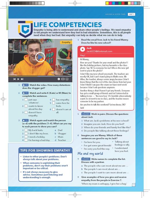 新拓展系列外研思辨英语青少版(学生包)(1A)(点读版)（学生用书+练习册） 商品图3