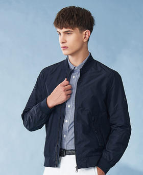 H@ZZYS 春季新款 皮标金属字母 棒球领风衣夹克外套 Z-9609